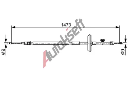 BOSCH Tan lanko parkovac brzdy BO 1987482505, 1 987 482 505
