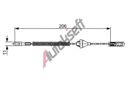 BOSCH Tan lanko parkovac brzdy BO 1987482506, 1 987 482 506