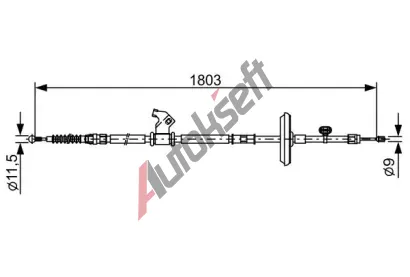 BOSCH Tan lanko parkovac brzdy BO 1987482508, 1 987 482 508