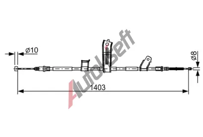 BOSCH Tan lanko parkovac brzdy BO 1987482522, 1 987 482 522