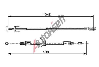 BOSCH Ta�n� lanko parkovac� brzdy BO 1987482524, 1 987 482 524