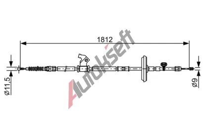 BOSCH Tan lanko parkovac brzdy BO 1987482536, 1 987 482 536