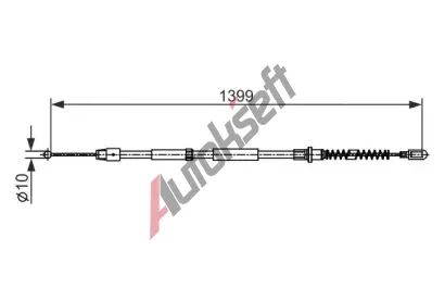 BOSCH Tan lanko parkovac brzdy BO 1987482539, 1 987 482 539
