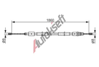 BOSCH Tan lanko parkovac brzdy BO 1987482540, 1 987 482 540