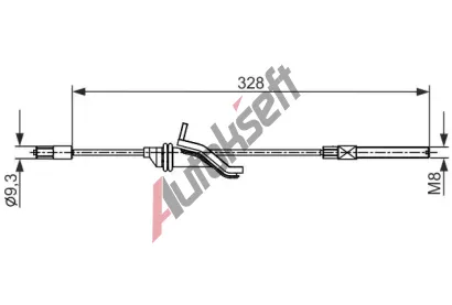 BOSCH Tan lanko parkovac brzdy BO 1987482545, 1 987 482 545