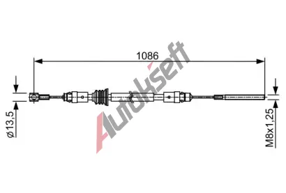 BOSCH Tan lanko parkovac brzdy BO 1987482547, 1 987 482 547