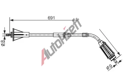 BOSCH Tan lanko parkovac brzdy BO 1987482555, 1 987 482 555