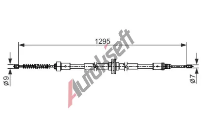 BOSCH Tan lanko parkovac brzdy BO 1987482558, 1 987 482 558