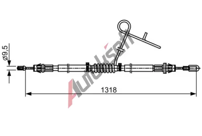 BOSCH Tan lanko parkovac brzdy BO 1987482559, 1 987 482 559