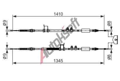 BOSCH Tan lanko parkovac brzdy BO 1987482560, 1 987 482 560
