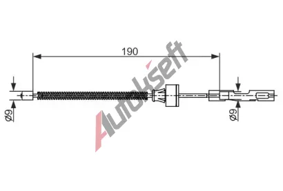 BOSCH Tan lanko parkovac brzdy BO 1987482561, 1 987 482 561