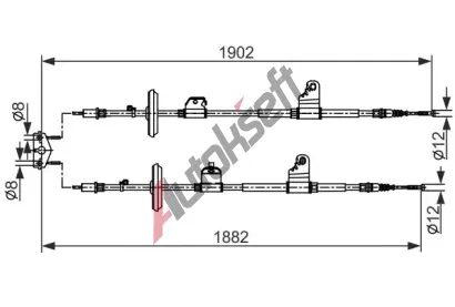BOSCH Tan lanko parkovac brzdy BO 1987482562, 1 987 482 562