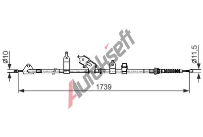 BOSCH Tažné lanko parkovací brzdy BO 1987482566, 1 987 482 566 BOSCH Tažné lanko parkovací brzdy BO 1987482566, 1 987 482 566