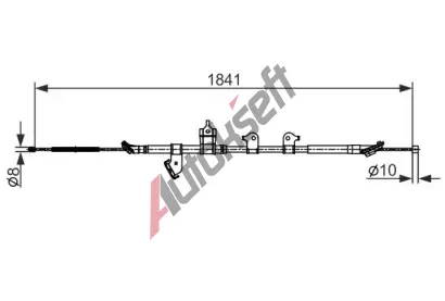 BOSCH Tan lanko parkovac brzdy BO 1987482568, 1 987 482 568