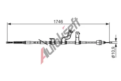 BOSCH Tan lanko parkovac brzdy BO 1987482572, 1 987 482 572