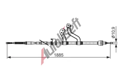 BOSCH Tan lanko parkovac brzdy BO 1987482573, 1 987 482 573