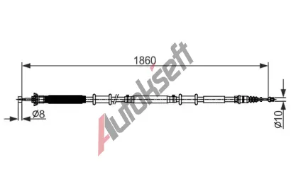BOSCH Tažné lanko parkovací brzdy BO 1987482579, 1 987 482 579 BOSCH Tažné lanko parkovací brzdy BO 1987482579, 1 987 482 579