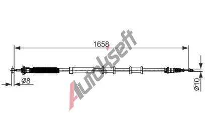 BOSCH Tan lanko parkovac brzdy BO 1987482581, 1 987 482 581