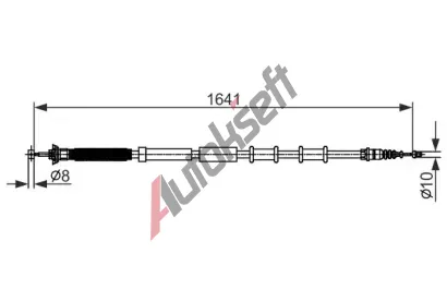 BOSCH Tan lanko parkovac brzdy BO 1987482582, 1 987 482 582