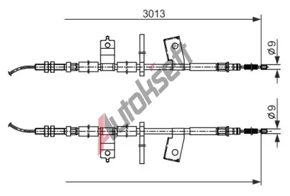 BOSCH Tan lanko parkovac brzdy BO 1987482585, 1 987 482 585