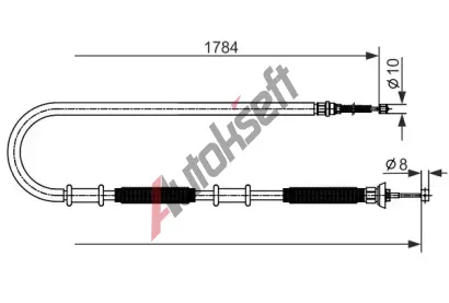BOSCH Tan lanko parkovac brzdy BO 1987482587, 1 987 482 587