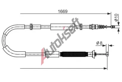 BOSCH Tan lanko parkovac brzdy BO 1987482588, 1 987 482 588