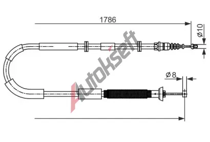 BOSCH Tan lanko parkovac brzdy BO 1987482589, 1 987 482 589