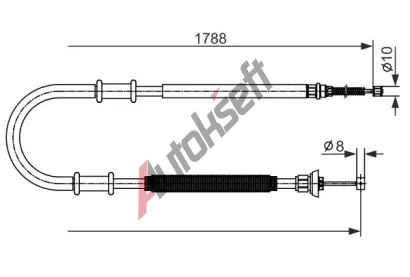 BOSCH Tan lanko parkovac brzdy BO 1987482590, 1 987 482 590