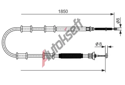 BOSCH Tan lanko parkovac brzdy BO 1987482592, 1 987 482 592