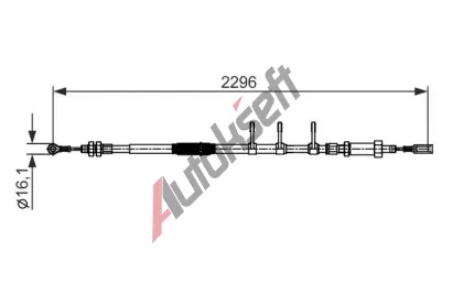 BOSCH Tan lanko parkovac brzdy BO 1987482595, 1 987 482 595