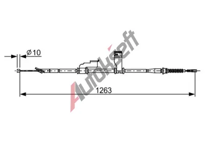 BOSCH Tan lanko parkovac brzdy BO 1987482617, 1 987 482 617