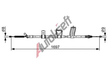 BOSCH Tan lanko parkovac brzdy BO 1987482628, 1 987 482 628