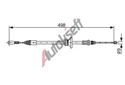 BOSCH Tan lanko parkovac brzdy BO 1987482632, 1 987 482 632