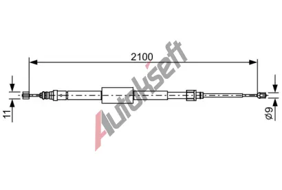 BOSCH Tan lanko parkovac brzdy BO 1987482635, 1 987 482 635