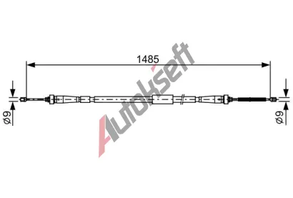 BOSCH Tan lanko parkovac brzdy BO 1987482637, 1 987 482 637