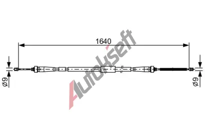 BOSCH Tan lanko parkovac brzdy BO 1987482638, 1 987 482 638