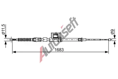 BOSCH Tan lanko parkovac brzdy BO 1987482645, 1 987 482 645