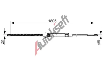 BOSCH Tan lanko parkovac brzdy BO 1987482646, 1 987 482 646