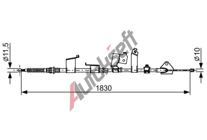 BOSCH Tan lanko parkovac brzdy BO 1987482652, 1 987 482 652