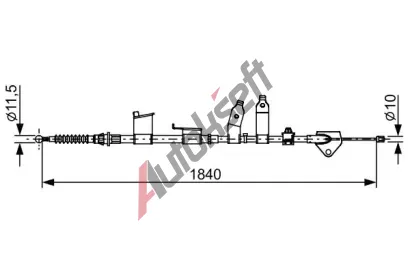 BOSCH Tan lanko parkovac brzdy BO 1987482653, 1 987 482 653