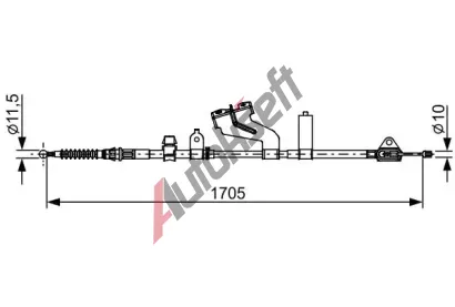 BOSCH Tan lanko parkovac brzdy BO 1987482654, 1 987 482 654