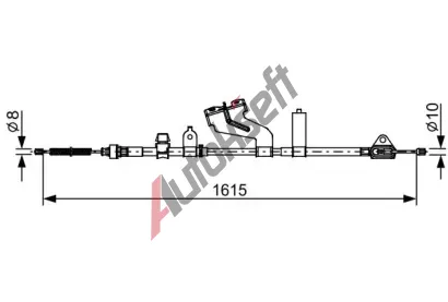 BOSCH Tan lanko parkovac brzdy BO 1987482656, 1 987 482 656
