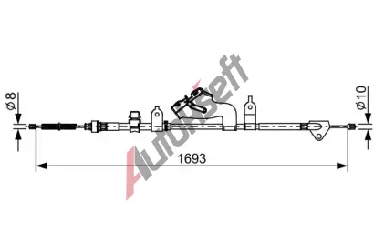 BOSCH Tan lanko parkovac brzdy BO 1987482657, 1 987 482 657