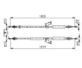 BOSCH Tan lanko parkovac brzdy BO 1987482671, 1 987 482 671