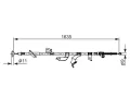 BOSCH Tažné lanko parkovací brzdy BO 1987482691, 1 987 482 691