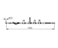 BOSCH Tažné lanko parkovací brzdy BO 1987482693, 1 987 482 693