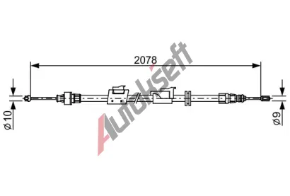 BOSCH Tan lanko parkovac brzdy BO 1987482706, 1 987 482 706