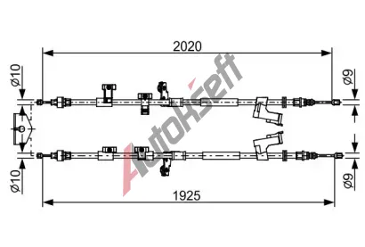 BOSCH Tan lanko parkovac brzdy BO 1987482709, 1 987 482 709