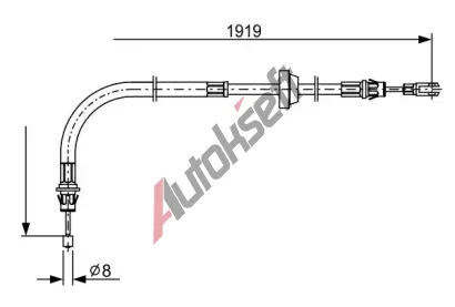 BOSCH Tan lanko parkovac brzdy BO 1987482710, 1 987 482 710