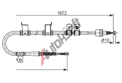 BOSCH Tan lanko parkovac brzdy BO 1987482713, 1 987 482 713